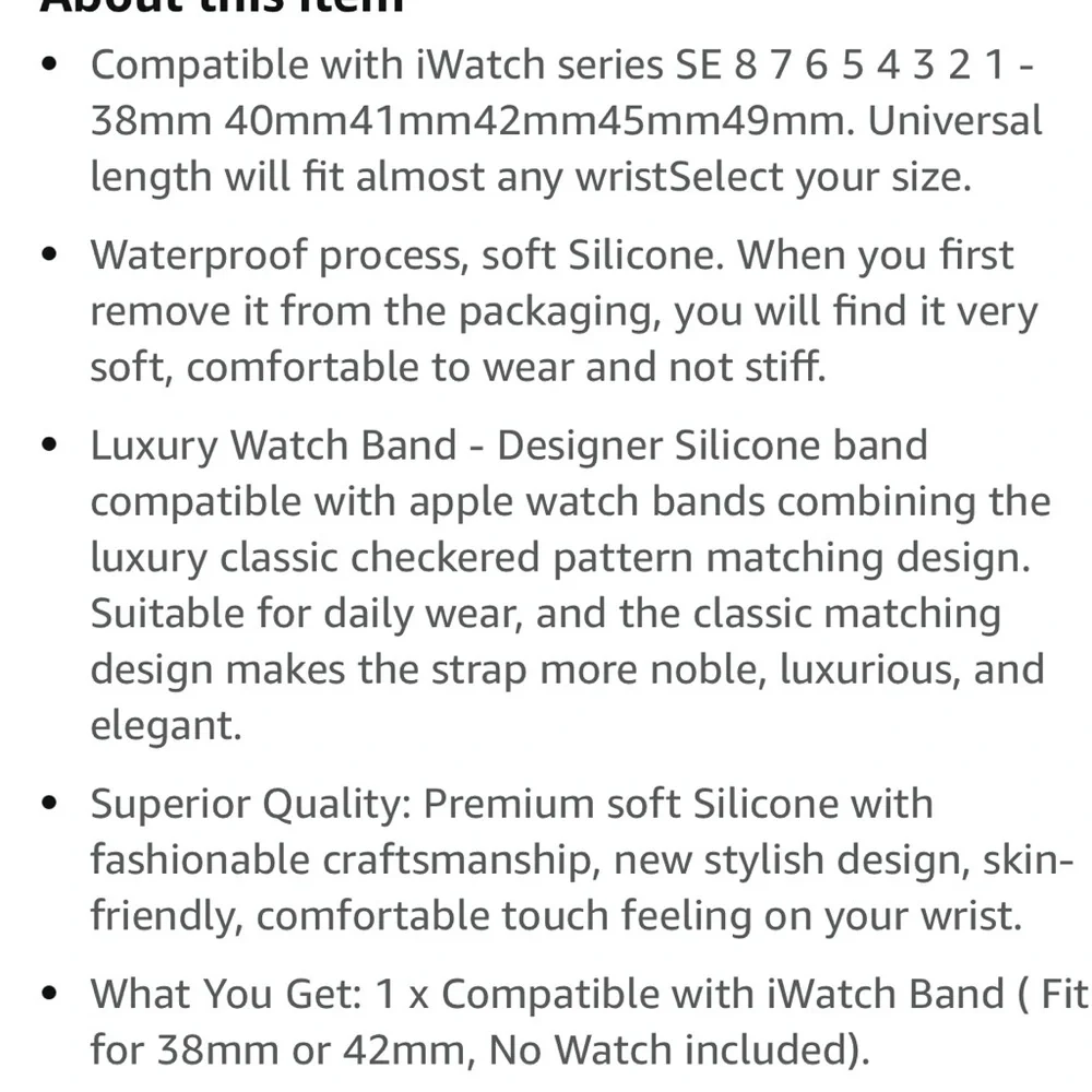 NWT Luxury Inspired Sport Apple Silicone Watchband - Picture 8 of 10